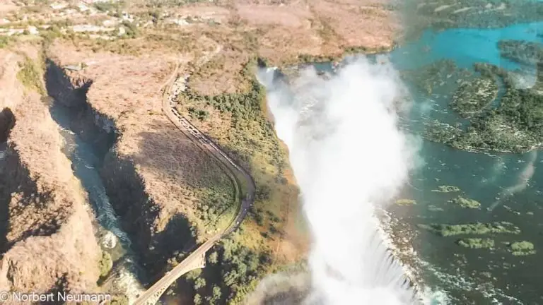Simbabwe, Rundflug über die Victoriafälle