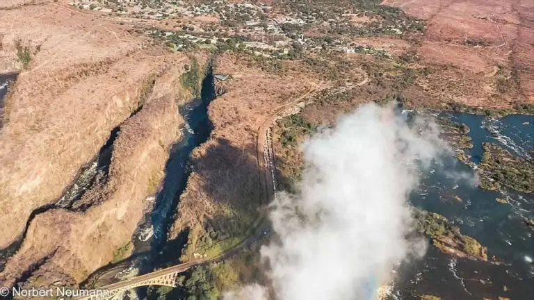 Simbabwe, Rundflug über die Victoriafälle