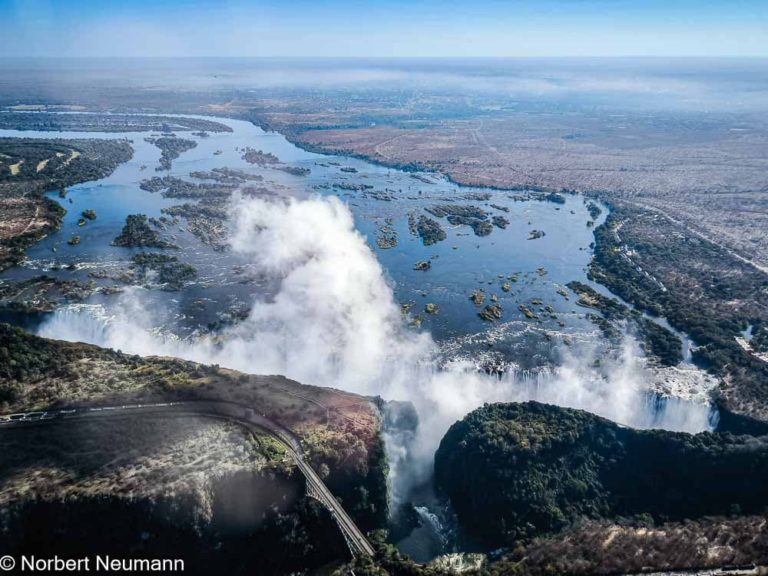 Simbabwe, Rundflug über die Victoriafälle