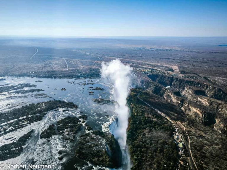 Simbabwe, Rundflug über die Victoriafälle