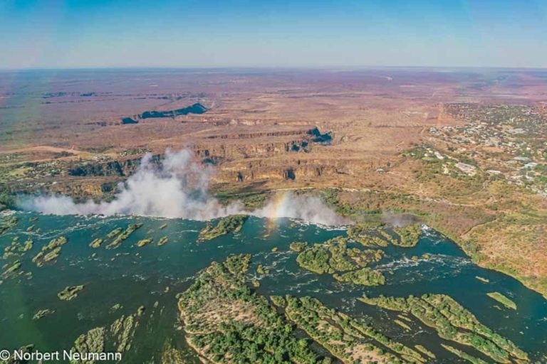 Simbabwe, Rundflug über die Victoriafälle