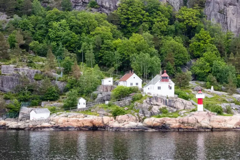 Norwegen, Kristiansand, Hafeneinfahrt
