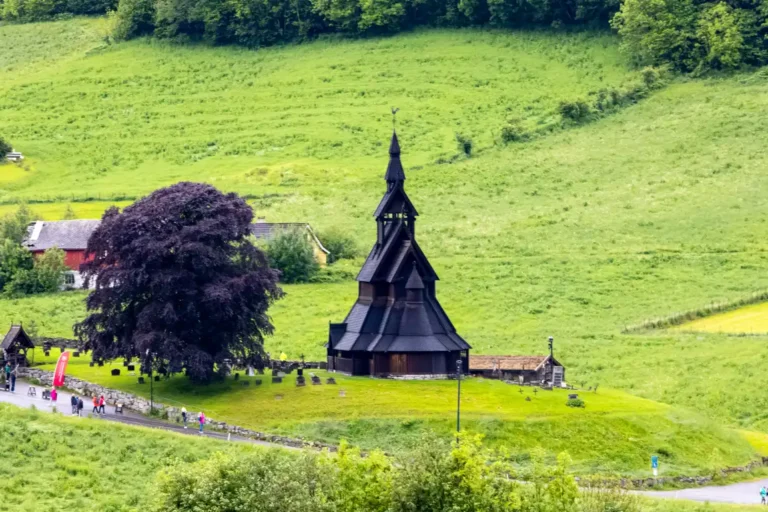 Norwegen, Vik, Stabkirche Hopperstad